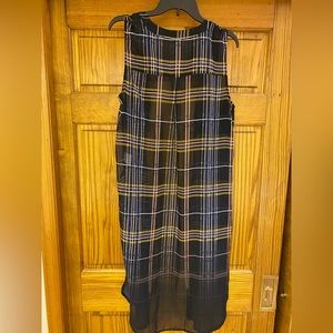 Chiffon tank that could go over a dress or shirt with jeans or even shorts.